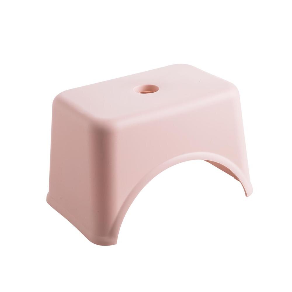 Dikker Plastic Vierkante Kruk kinderen Lage Kruk Woonkamer Kleine Bank thuis Volwassen Verandering Schoenen Kruk Kids: Roze