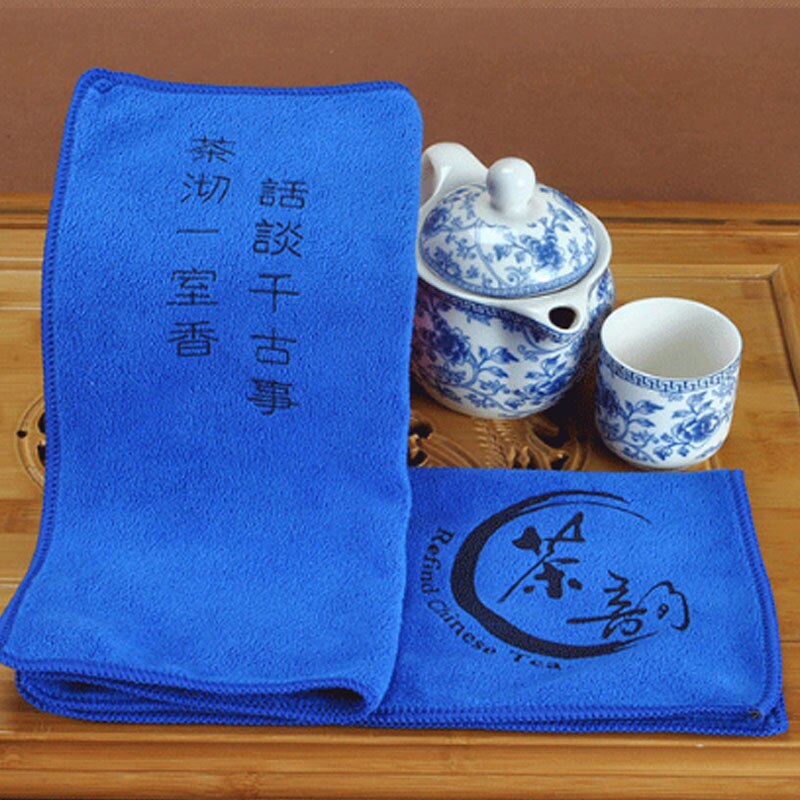 Tea Cloth Absorbent Strong Tea Napkins Tea Set Accessories Nice Tea Towels 1 PCS Fiber 30*30cm