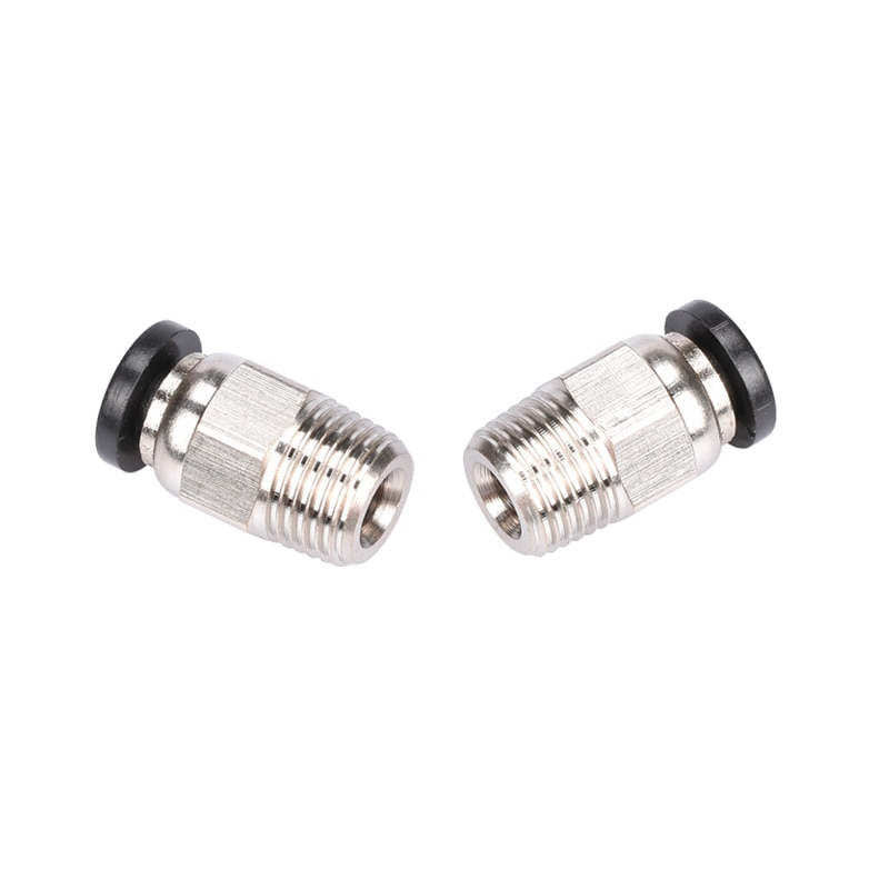 2 Stuks Pneumatische Connectors PC4-01 3D Printer Hotend J-Head 3D V6 Afstandsbediening Hoofd Connector Extrudeerinrichtingstoevoer 3Mm/1.75Mm Teflonto Buis