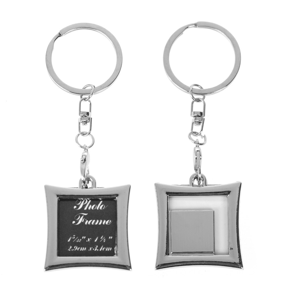 1PC Metal Alloy Insert Photo Picture Frame Keyring Keychain Fob Love: 1