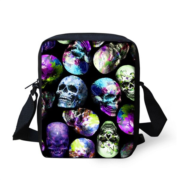 Instantarts punk graffiti kleurrijke schedel hoofd bedrukte jongen schooltassen casual kleuterschool studenten boekentassen kinderen schooltassen: Cc3535e