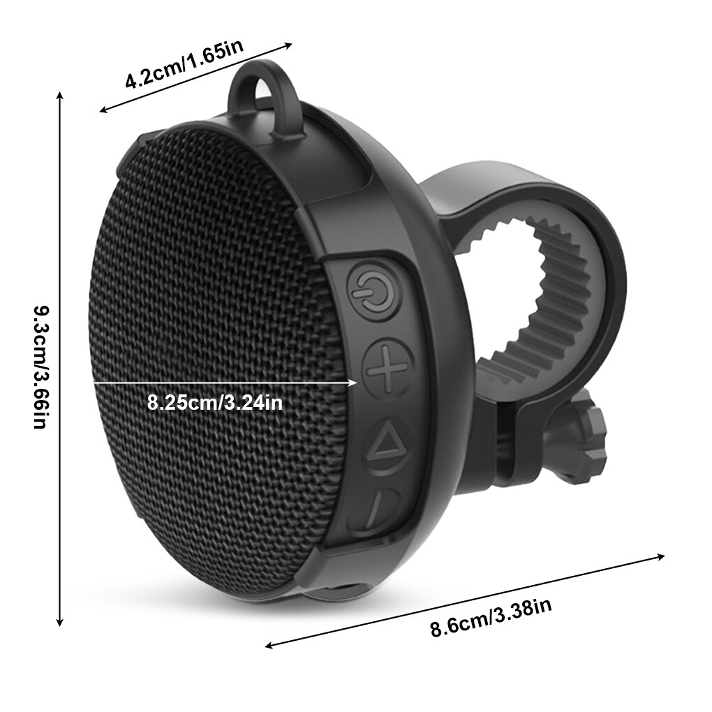 Bike Speaker 5W Wireless Cycling Handlebar Soundspeaker IPX7 Waterproof Outdoor Bluetooth-compatible Bicycle Loudspeaker