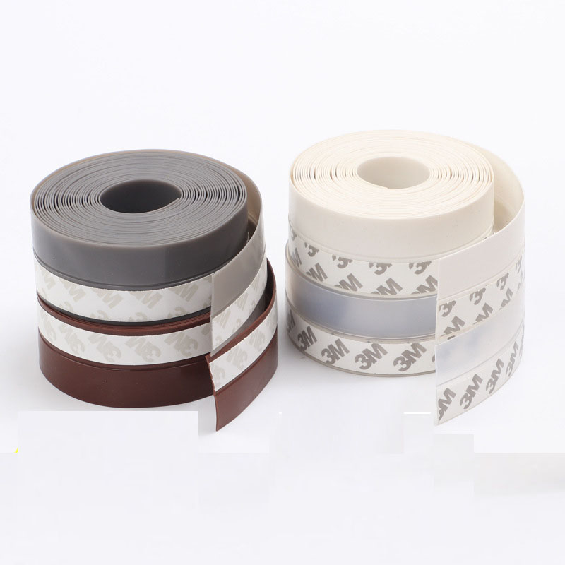 5M Door Bottom Seal Strip Weather Window Rubber Seal Weatherstrip Windproof Dust Self Adhesive Door Windshield Sealing Tape