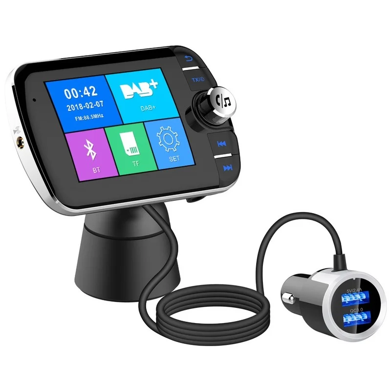 Bil bluetooth dab digitalradio digitalradio bluetooth  mp3- spiller fm sender dab 004 materiale abs