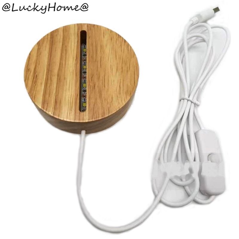 Håndlavet harpiks kunst træ ledet lys dispaly base krystalglas harpiks kunst ornament træ natbelyst base stativ håndværk: -en