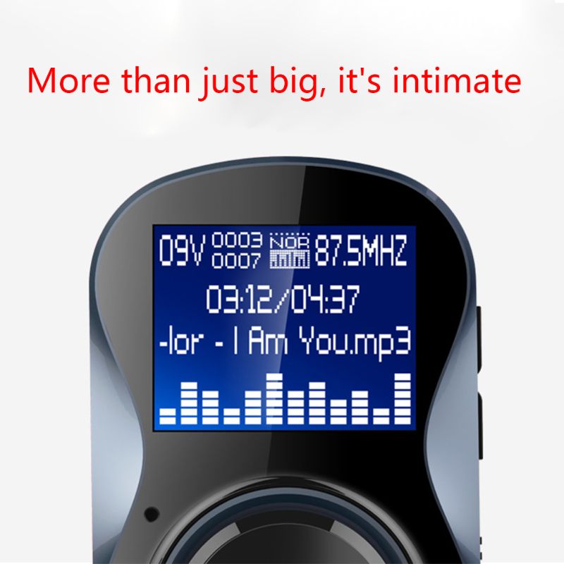 Bluetooth Hands-Free FM Modulator Stereo Auto MP3 Player Adapter FM Transmitter Unterstützung TF für iPhone XS 8 7 & android Q84E