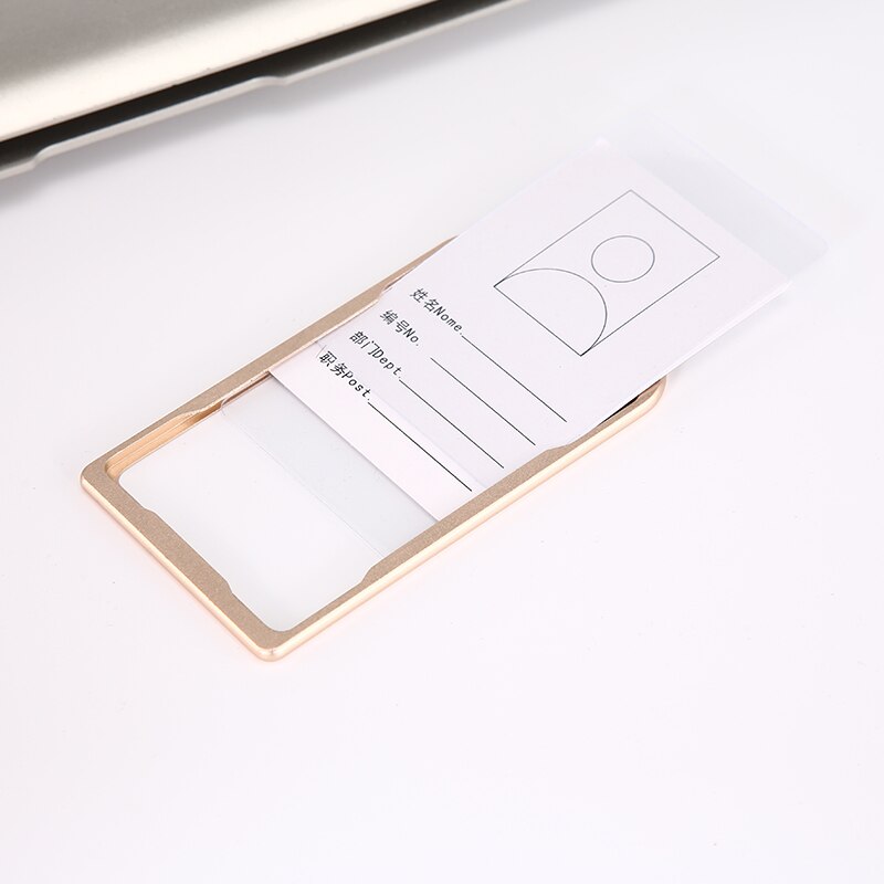 Student Card Holder Id Card Holder for Bank Cards Aluminum Pass Case School Office Nurse Supplies