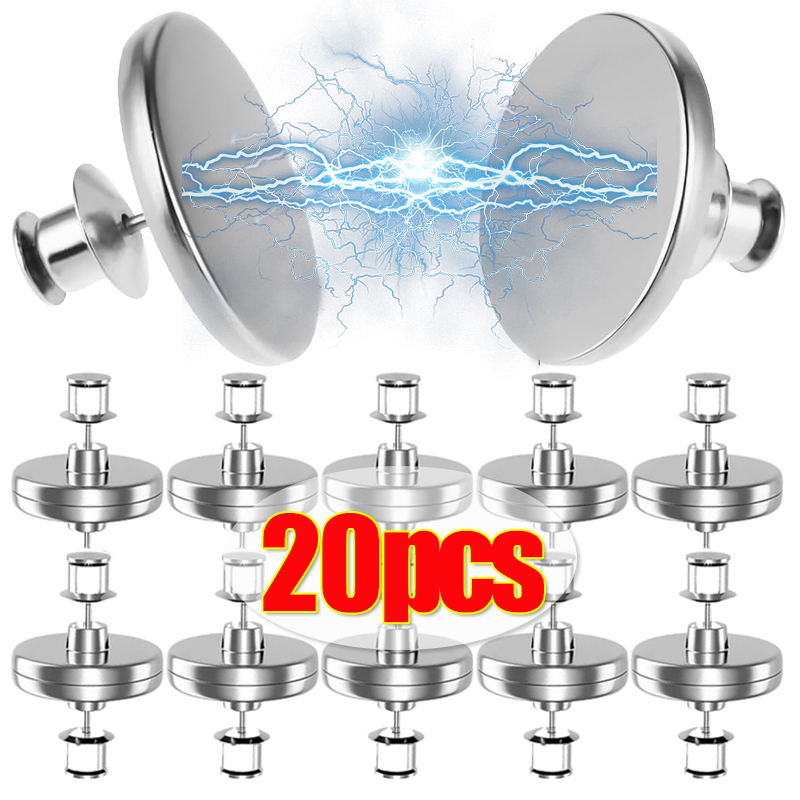 20-1Pairs Vorhang Magnetische Knöpfe Abnehmbare Metall Vorhang Magnete Verschluss Schnalle Einstellung Vorhang Clip Fix Verschluss Teile