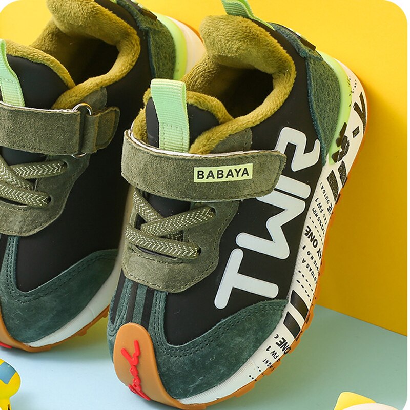 Babaya bambino ragazze ragazzi inverno stivali infante bambino piccolo peluche barca caviglia stivali morbido metter il fondo a non-scontrino bambini ragazzo all'aperto cotone scarpe