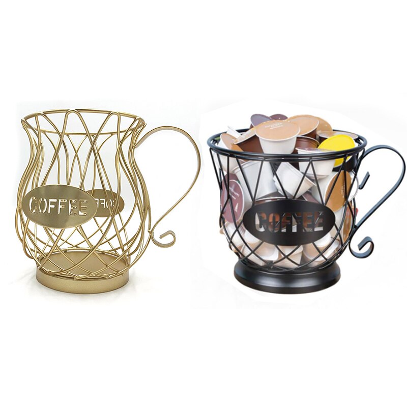 Universal- Kaffee Kapsel Lagerung Korb Jahrgang Kaffee Schote Lagerung Kasten Schwarz Für Heimat Cafe Restaurant Tee Zimmer