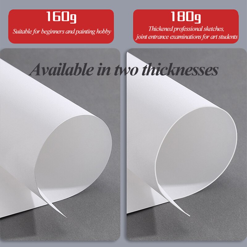 SAKURA 20Sheet 2K/4K/8K Sketchbook Thicken Sketch Paper Art Painting Graffiti Drawing Notebook Beginners Student Art Supplies