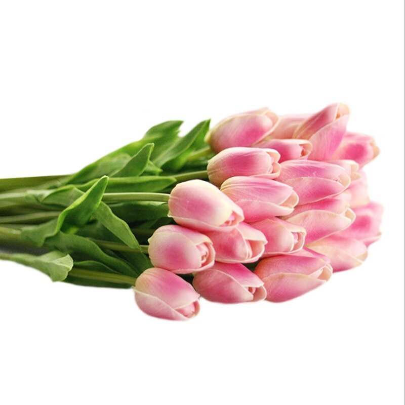 10 stk billig pu tulipan bukett høst dekorasjon vaser til hjemmedekor borddekking kunstige blomster bryllup dekorative blomster