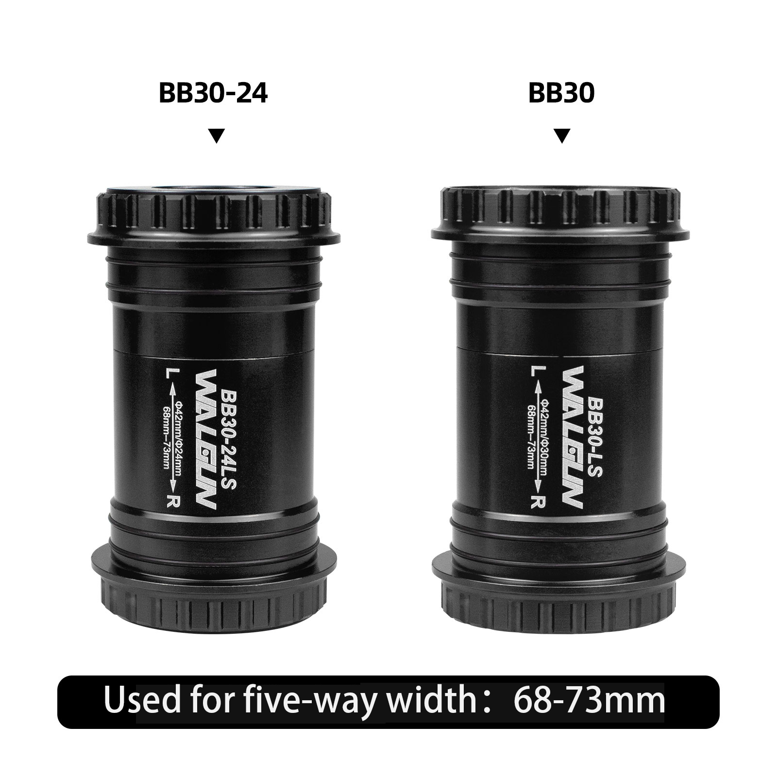 WALGUN BB3024 Bicycle axle Bracket BSA Thread Kit Road MTB Bike Frame Ceramic Bearing 24 30 mm DUB Crankset Bike Parts