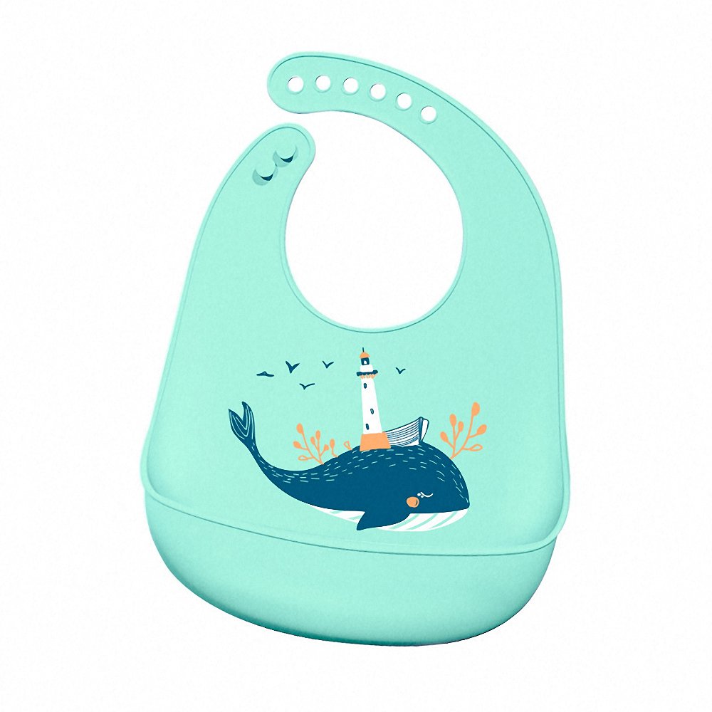 Bavoirs imperméables en Silicone pour -né, 1 pièce, tabliers d&#39;alimentation, serviette de salive