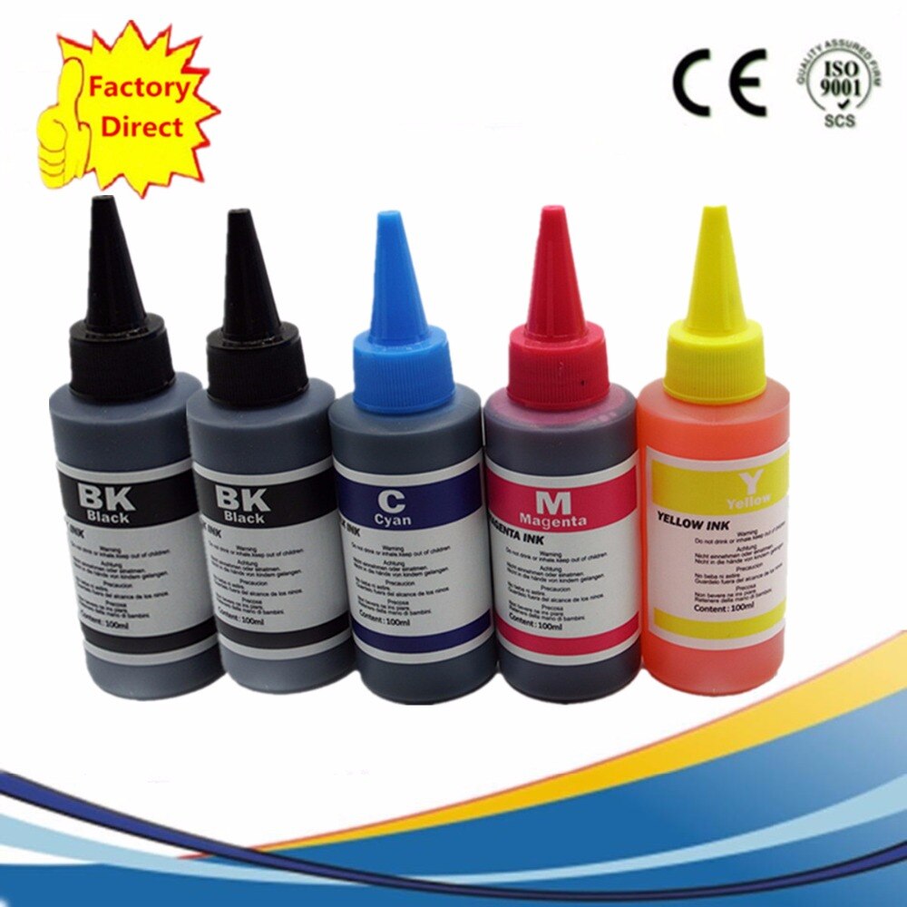 ink Dye Ink Premium 450 451 550 551 150 151 250 251 all 5 Color printer cartridge ciss Bottled ink Refill Kit