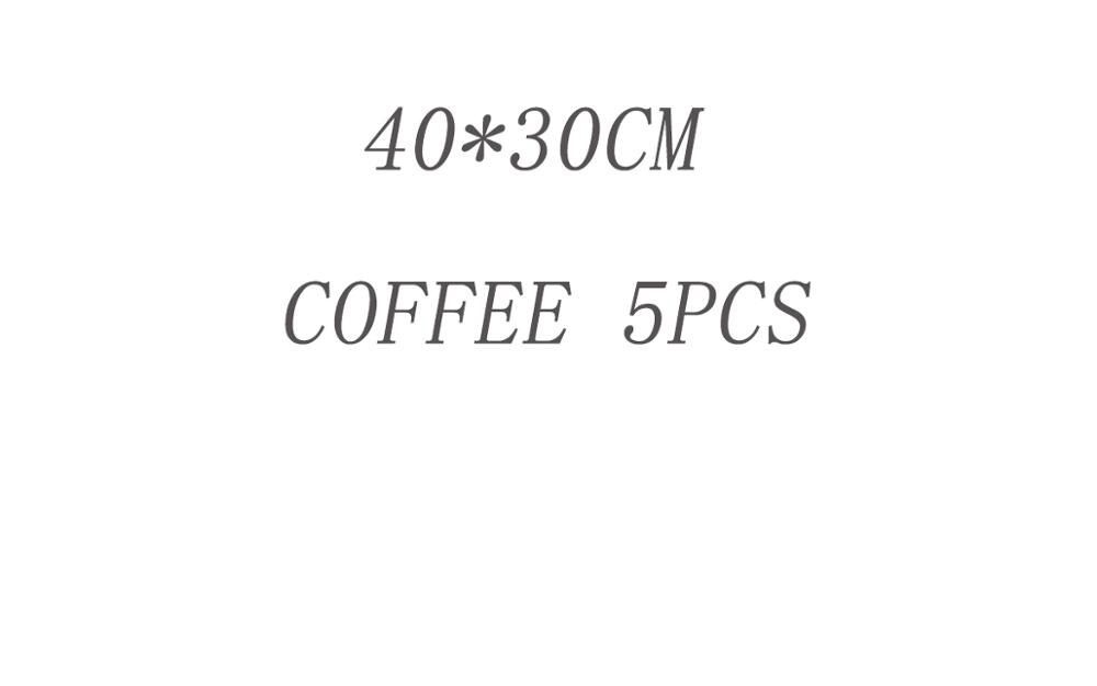 2 Maten Herbruikbare Non Stick Bakken Papier Warmte Druk Pad Herbruikbare Bakken Mat Gebak Bakken Oliepapier Keuken Bakken Tools: coffee 5PCS