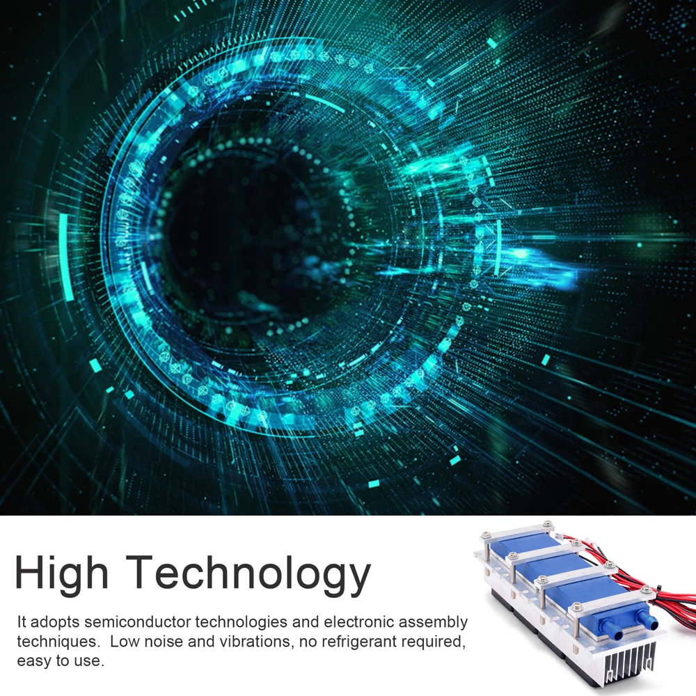 288 W thermoelektrischer Peltier-Kühlkühler 12 VDC 30 A Halbleiter-Kühlsystem DIY-Kit für Klimaanlagen-Lüfter-Werkzeuge