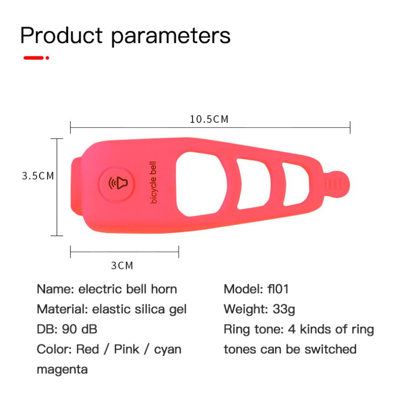 Newest Mini Bicycle Electric Bell Horn Super Loud Bell Portable Cycling Handlebar Bell Waterproof MTB Horn Bike Accessories