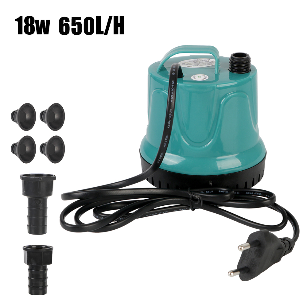 650-1500l/H Aquarium Vis Vijver Tank Tuit Stille Dompelbare Water Fontein Pomp Filtratie Reiniging 18W 25W 40W: WHITE