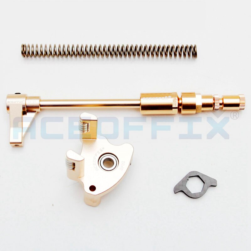 Aceoffix bicycle derailleur set chain pusher spring for Brompton folding bike 2-7 speeds: champagne