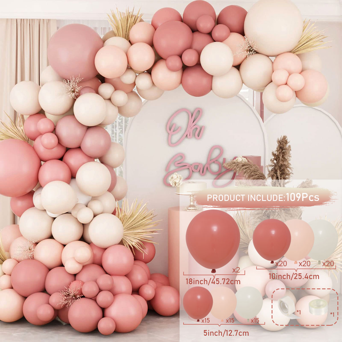 Zarte rosa Gold Ballon Girlande Bogen Bausatz Hochzeit Geburtstag Party Dekoration Erwachsene freundlicher Baby Dusche Dekor Ballon Hochzeit liefert: violett