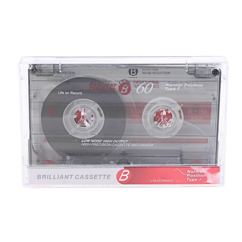 2Pcs Standard Cassette Blank Tape Player Empty 60 Minutes Magnetic Audio Tape Recording For Speech Music Recording