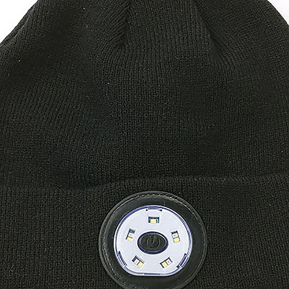 Gorro de invierno con auriculares inalámbricos por Bluetooth, cascos con luz LED, manos libres, música, novedad