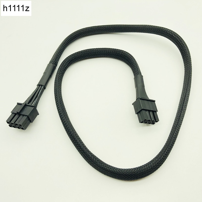 Câble d'alimentation cpu noir à 650mm manchons et 8 broches, câbles d'alimentation modulaires  to 8(4+4)- 8 broches pour corsair  rm650x rm750x rm850x rm1000x