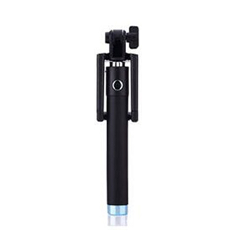 Monopod Selfie Stick For iPhone 13 12 11 Pro Max Mini Wired Selfiestick For i Phone 8 7 + SE X XS XR Selfie Sticks Handheld: Blue