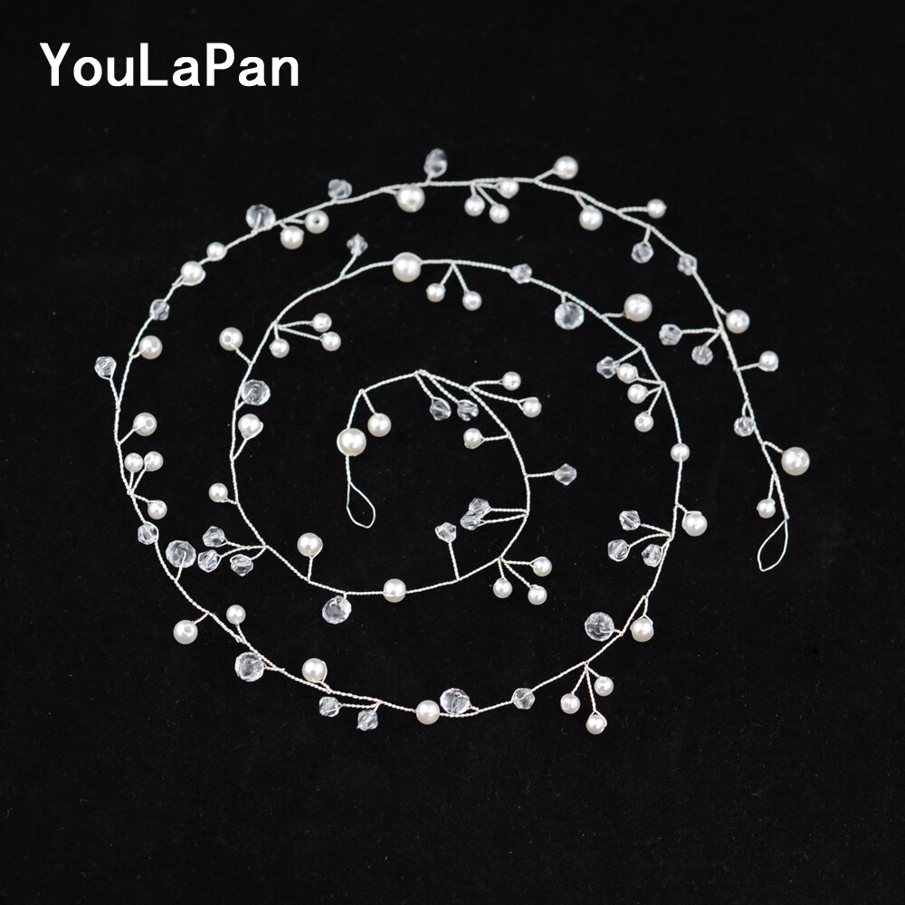 Youlapan bruidstiara bruidshaarwijnstok bruidshaaraccessoires handgemaakte bruidshoofdband bruidshaarsieraden  hp98