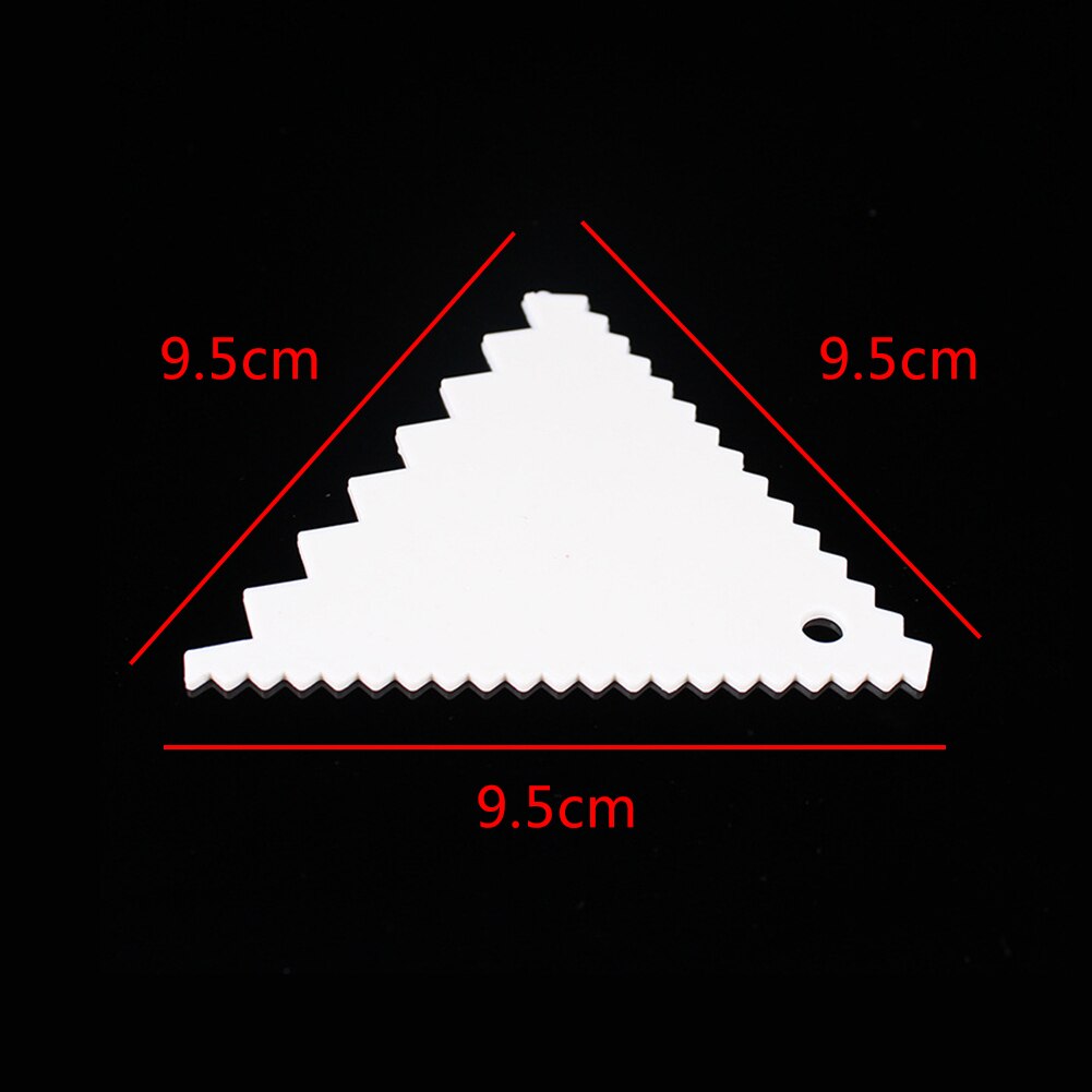 Colorful Multifunctional Irregular Teeth Edge DIY Cream Scraper Set Cake Mold Tools