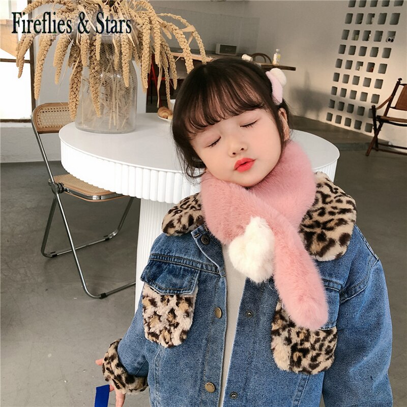 Winter Herbst Mädchen Denim Mantel Baby Jacke freundlicher Outwear freundlicher Streetwear Kleidung Leopard Faux Leder Samt 1 Zu 9 Y: 9T