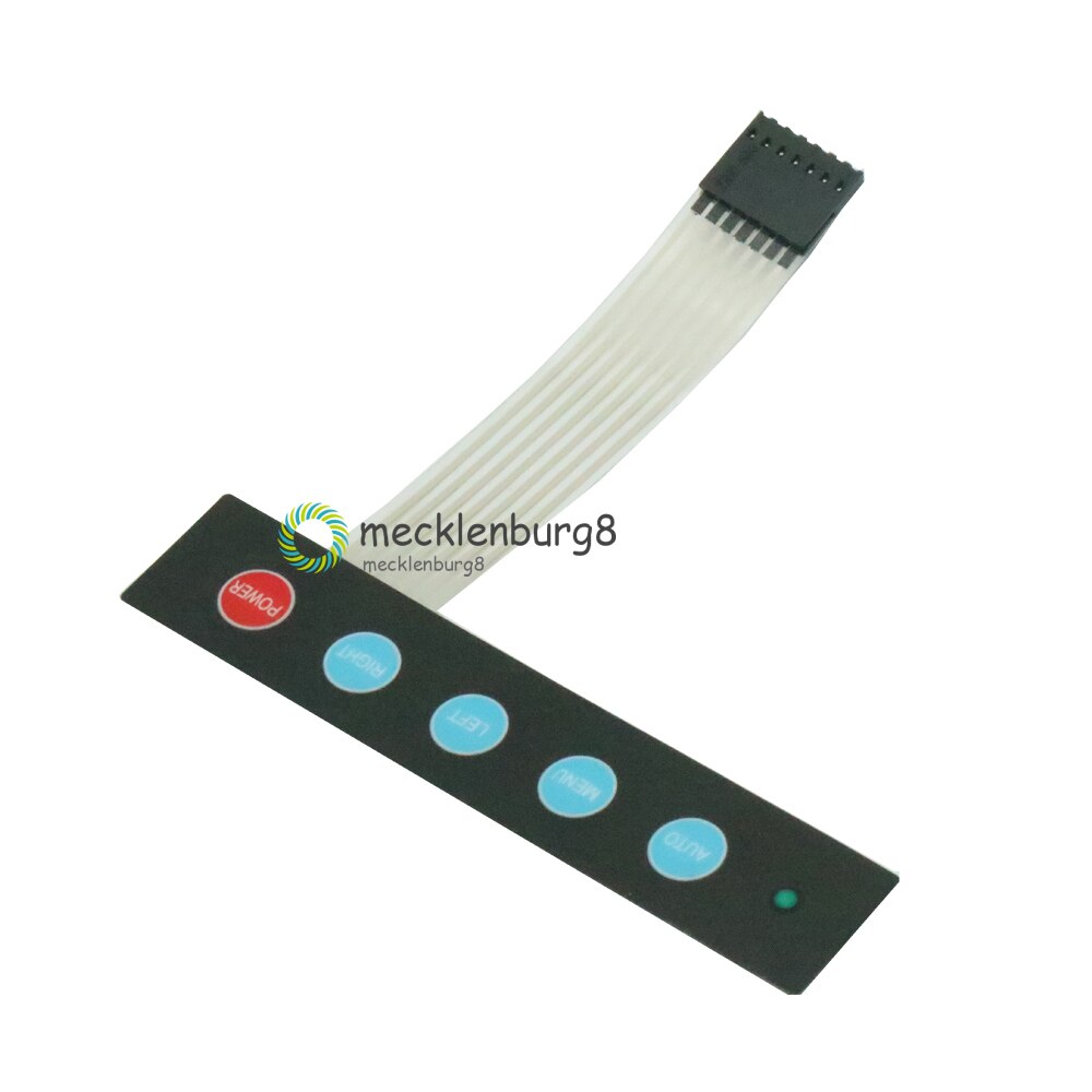 Brand LED 1x5 Matrix Array 5 Key Membrane Switch Keypad Keyboard Menu Auto 1*5 Keys For Arduino