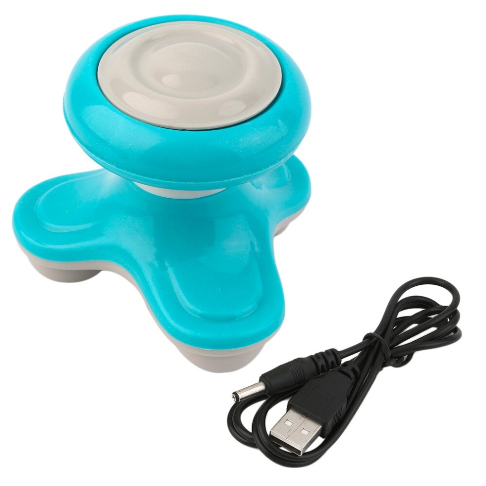 Mini Electric Handled Wave Vibrating Massager USB Battery Full Body Head Neck Back Massage Ultra-compact Lightweight Portable