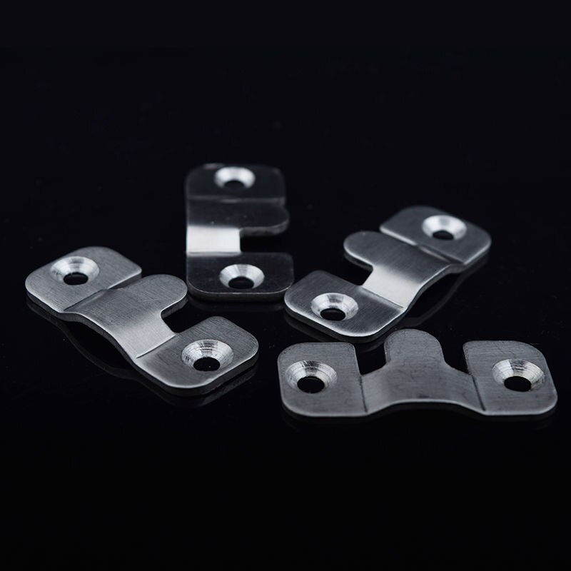 20 st/lot rostfritt stål eller järn förreglade infälld krok ram bilder krokar hängare