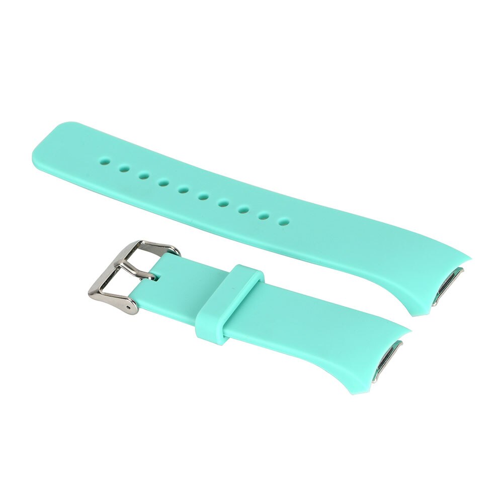 Siliconen Horloge Band Voor Samsung Galaxy Gear S2 R720 R730 Band Strap Sport Horloge Vervanging Armband 14 Kleuren Voor Keuze: Duck green