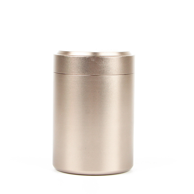 10pcs Portable Stash Jar-Airtight Smell Proof Durable Multi-Use Aluminum Herb Container DIY Candle Aromatherapy: Grey
