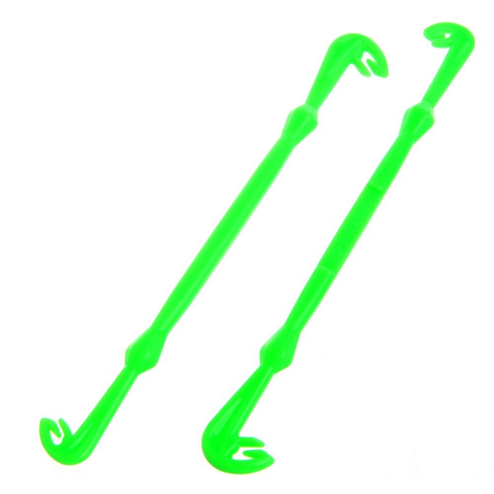 2pcs Plastic Easy Hook Loop Tyer for Fly Fishing Hook Tools Disgorger Tool Tie Fast Knot Tying Tool Line Tier Kit: Green