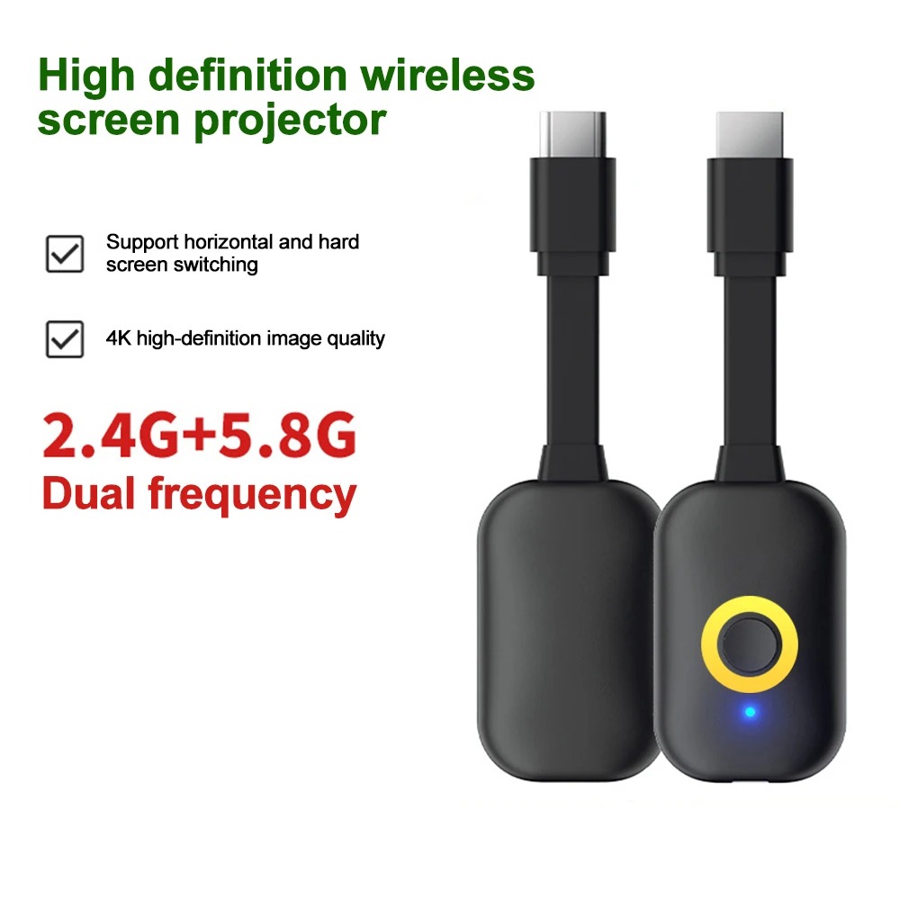 4K HDMI TV Stick 2,4G/5G inalámbrico WiFi Display TV Dongle receptor para Mirascreen para IOS Android a TV: Default Title