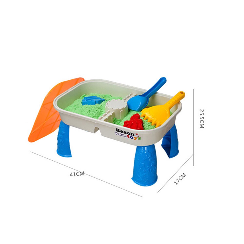 Berging Strand Zand Speelgoed Set Zomer Met Activiteit Tafel Assortiment Graven Pit Plastic Baggeren Tool Seaside Niet Giftig