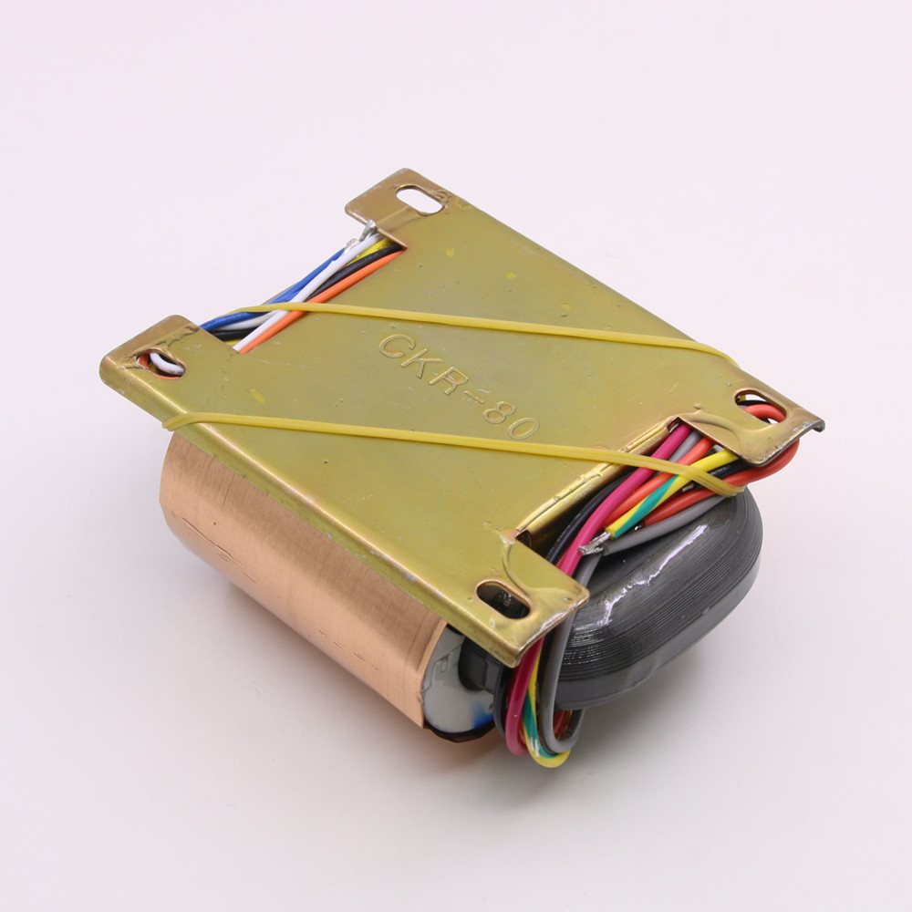 100W R80-31 R-core Power Transformer 300-0-300 (60mA), 0-6.3 (2A), 0-15 (2A), 0-12.6 (2A) 100VA For Tube Preamp Audio