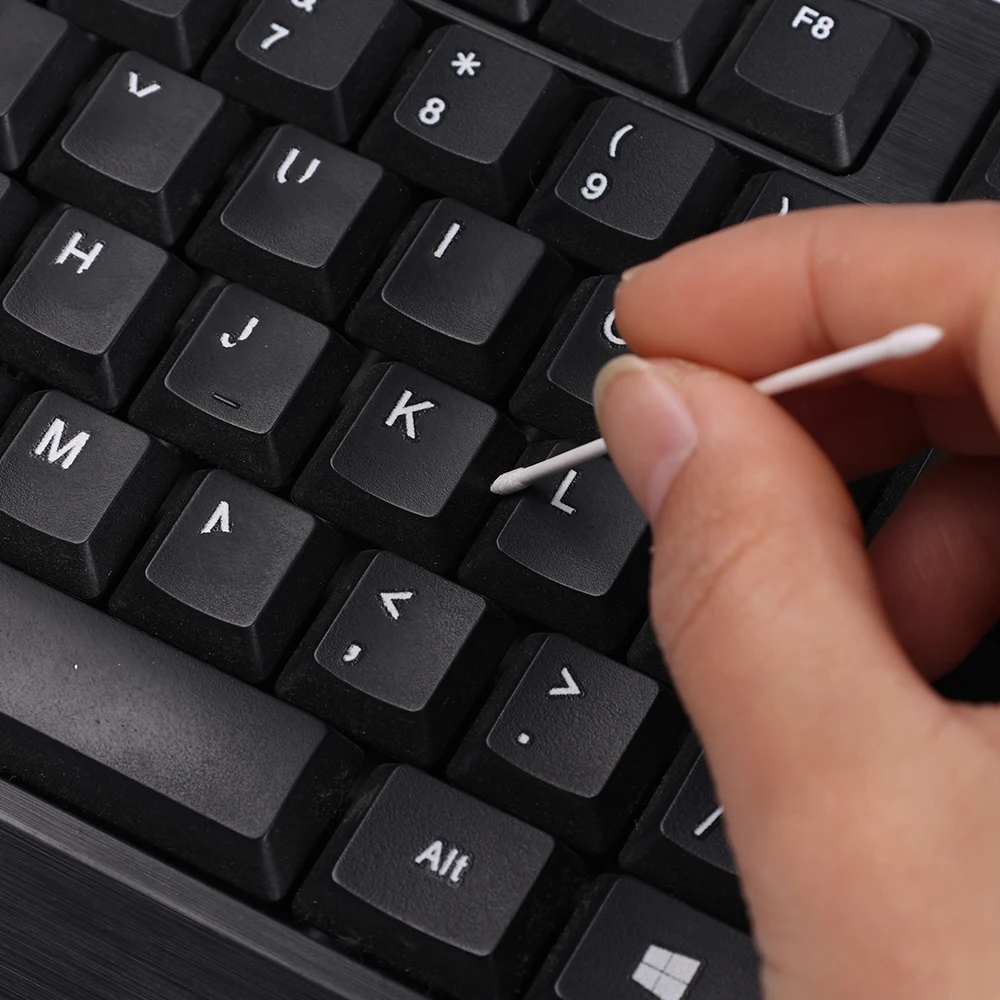 Hisopo de limpieza desechable sin polvo de algodón para AirPods, auriculares, teclado, puerto de carga de teléfono, limpiador para iPhone y Samsung