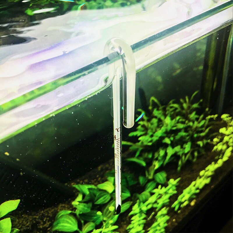 Aquarium U Shape Hanging Glass Thermometer Temperature Monitor Fish Tank 6/8/10/12/15mm