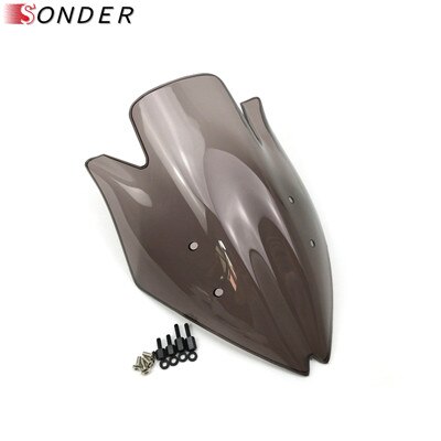 Pare-brise noir pour moto Kawasaki Z1000, Double bulle, NINJA z1000 07 08 09, 2007 Z 1000 z 1000: Smoke