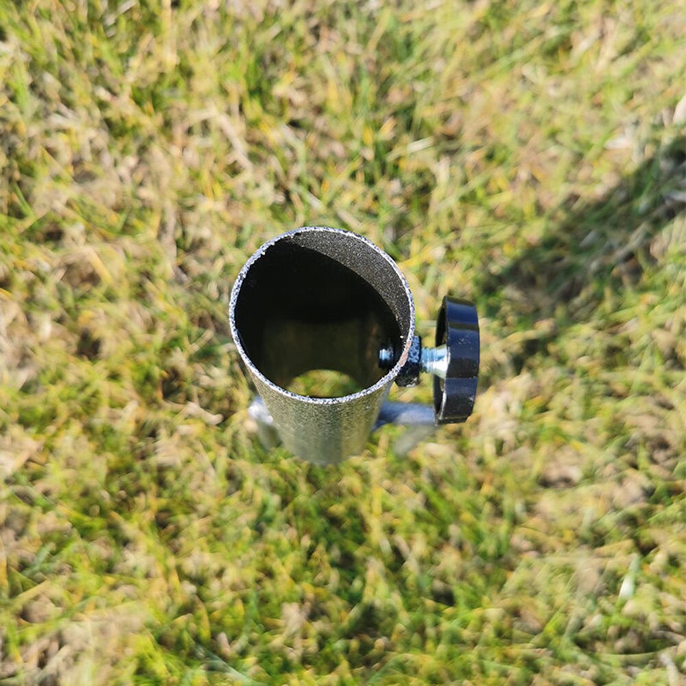 Patio Umbrella Stand Sun Shade Holder Grey Garden Parasol Base 35cm/14inch Length Adjustable JS23