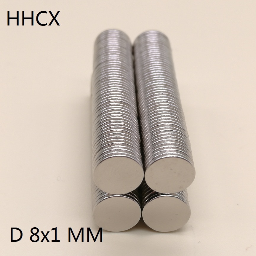 500 stuks/partij schijfmagneet 8 x 1 n35 magneet 8*1 magneten