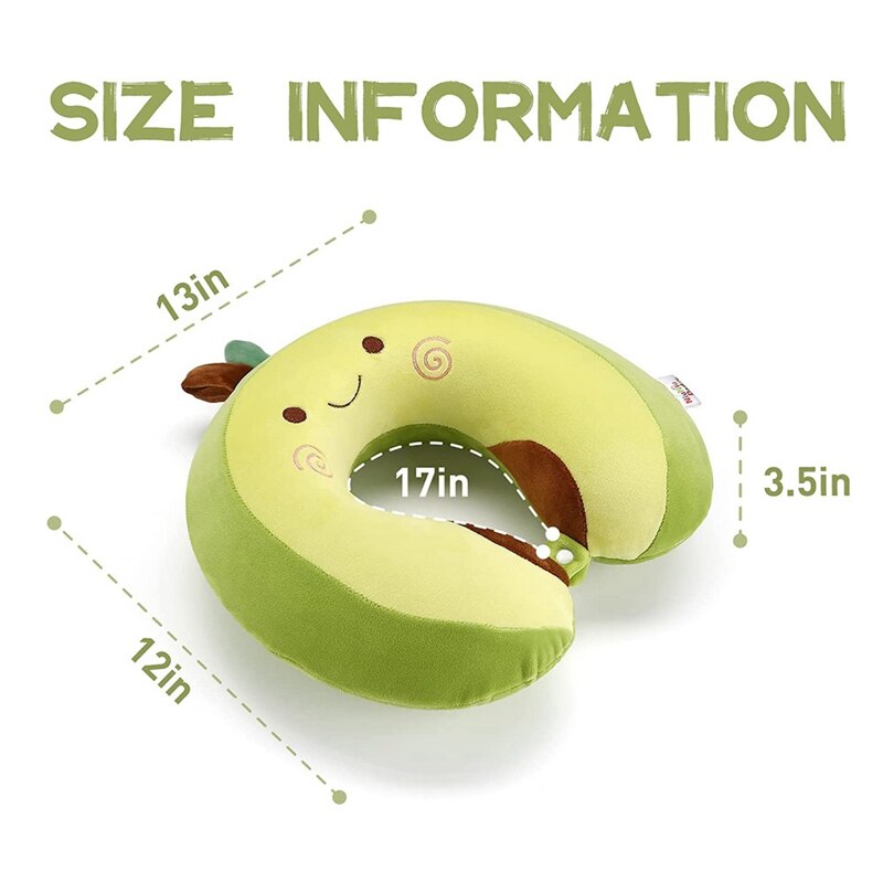 Neck Support For Aircraft Pillow Chin, Head Tilt Memory Foam Insertion, Removable Washable Plush Cover, Neck Closure