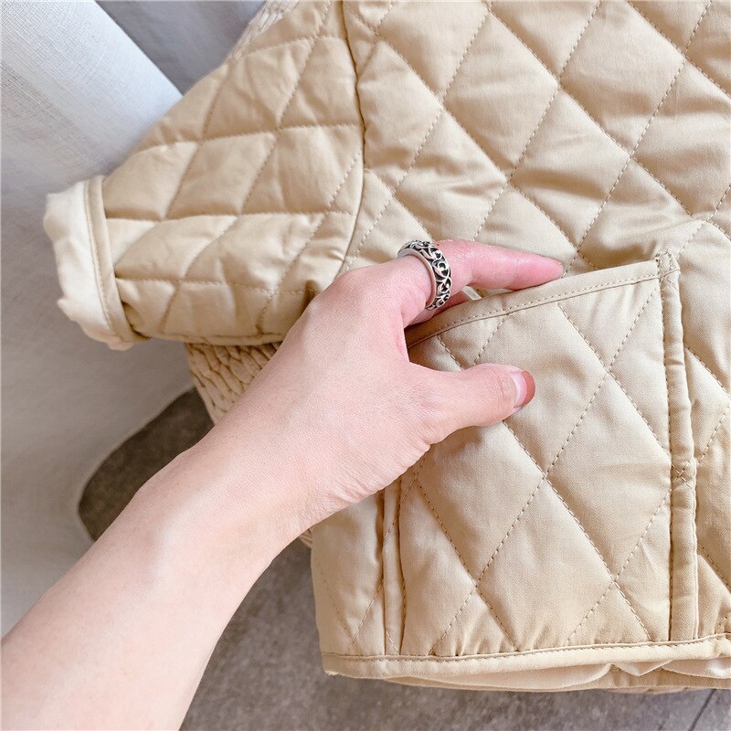 Children's Cotton Coat Autumn And Winter Boys Casual Cotton Padded Jacket Turn Down Collar Toddler Girls Ourwear Tops 1-7T