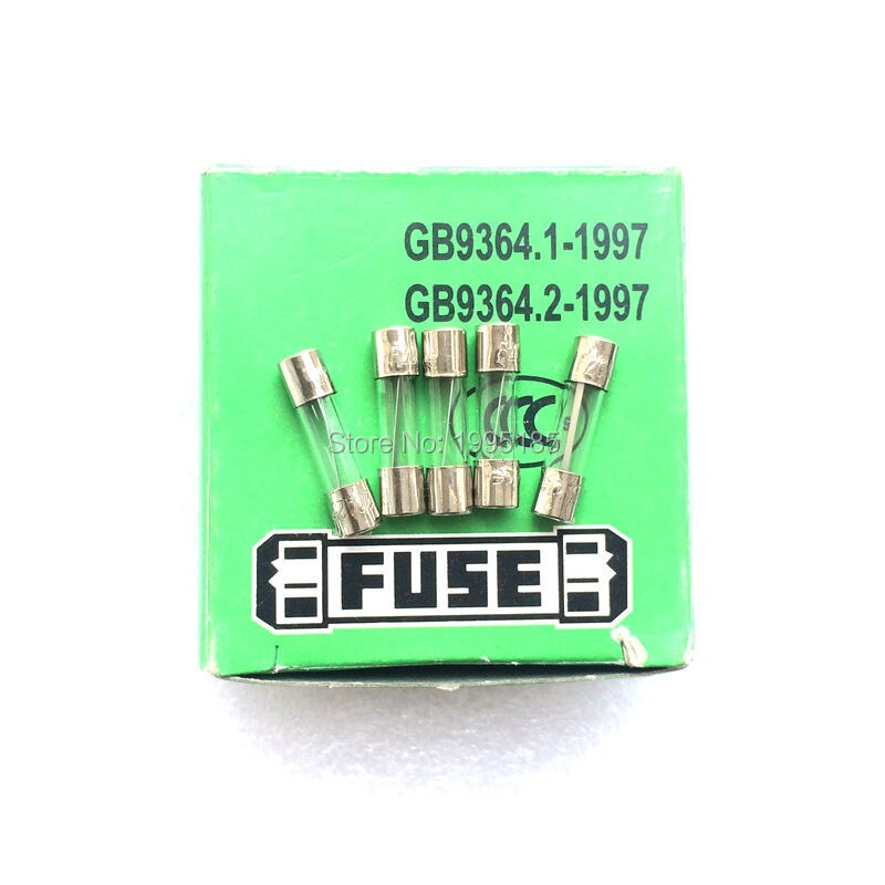Fusible en verre de , 20 pièces/boîte, 5x20 20A 250 v,