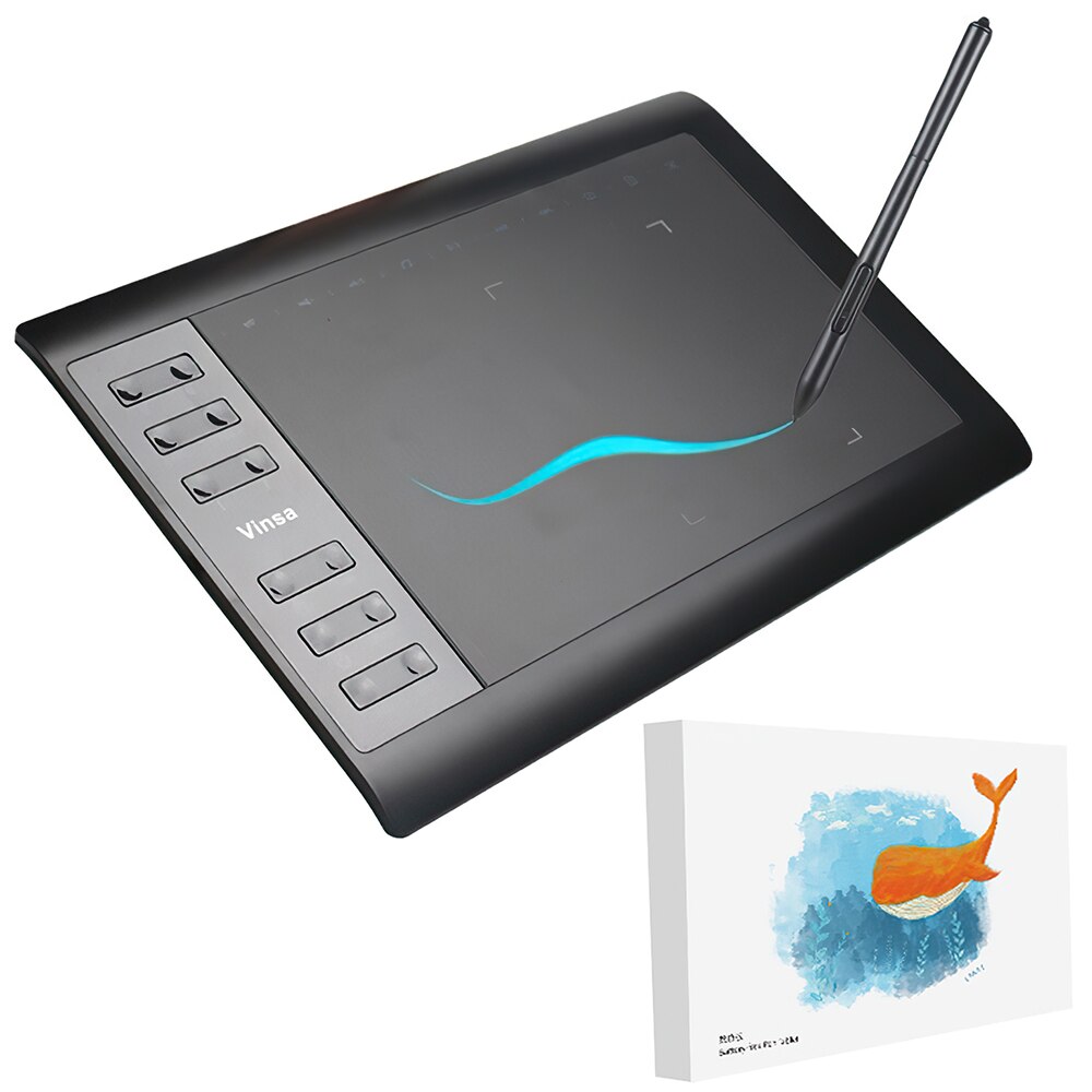 Planche à dessin à main professionnelle, tablette numérique Portable, plaque de dessin électronique USB avec stylo passif pour téléphone Portable et ordinateur Portable